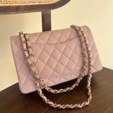 CHANEL Handbag CHANEL 21C LIGHT PINK CAVIAR QUILTED CLASSIC FLAP SMALL LIGHT GOLD HARDWARE -Knockoff
