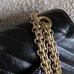 CHANEL Handbag Chanel 21K Reissue 2.55 Black Chevron Aged Calfskin Quilted 225 (Medium) AGHW -Knockoff
