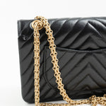 CHANEL Handbag Chanel 21K Reissue 2.55 Black Chevron Aged Calfskin Quilted 225 (Medium) AGHW -Knockoff
