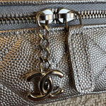 CHANEL Handbag Chanel 21S Metallic Silver Micro Vanity Grained Calfskin SHW -Knockoff
