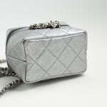 CHANEL Handbag Chanel 21S Metallic Silver Micro Vanity Grained Calfskin SHW -Knockoff
