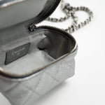 CHANEL Handbag Chanel 21S Metallic Silver Micro Vanity Grained Calfskin SHW -Knockoff
