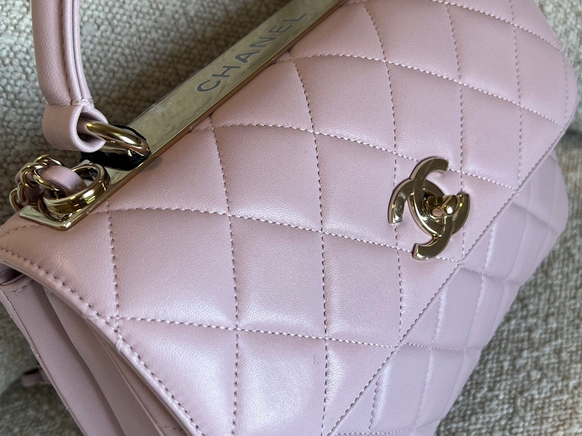 CHANEL Handbag Chanel 21S Small Light Pink Lambskin Quilted Trendy CC LGHW -Knockoff
