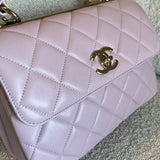 CHANEL Handbag Chanel 21S Small Light Pink Lambskin Quilted Trendy CC LGHW -Knockoff
