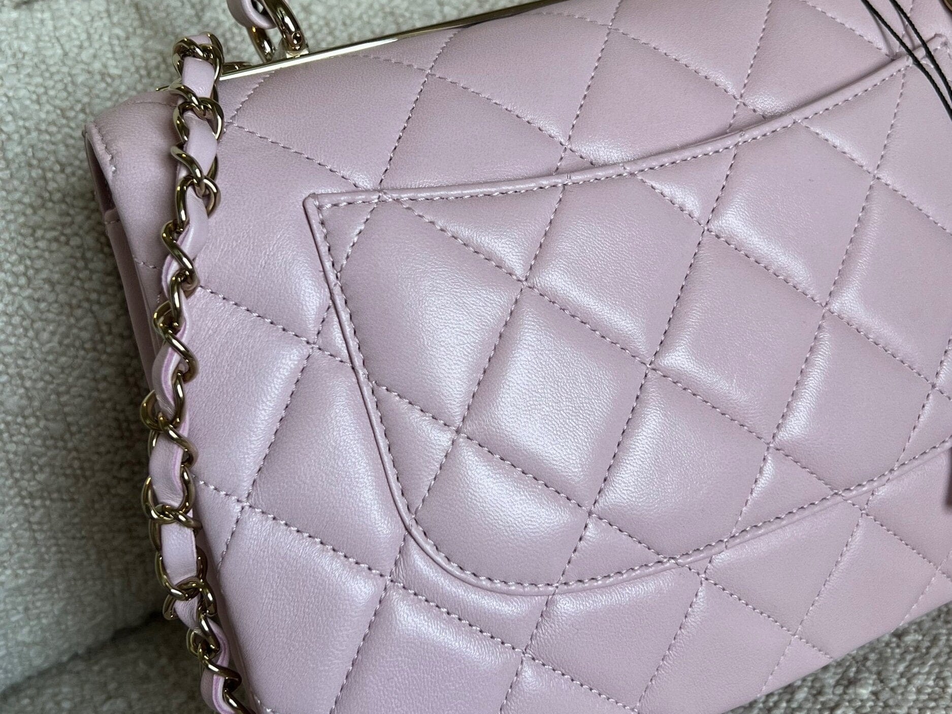 CHANEL Handbag Chanel 21S Small Light Pink Lambskin Quilted Trendy CC LGHW -Knockoff
