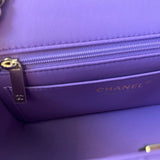 CHANEL Handbag Chanel 22S Light Purple Lambskin Quilted Mini Rectangular Single Flap LGHW -Knockoff
