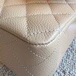 CHANEL Handbag Chanel Beige Clair Caviar Quilted Classic Flap  Medium GHW -Knockoff
