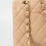 CHANEL Handbag Chanel Beige Lambskin Quilted Classic Flap Medium AGHW -Knockoff
