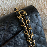 CHANEL Handbag Chanel Black Caviar Quilted Classic Flap Medium GHW -Knockoff
