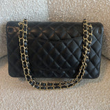 CHANEL Handbag Chanel Black Caviar Quilted Classic Flap Medium LGHW -Knockoff
