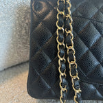 CHANEL Handbag Chanel Black Caviar Quilted Classic Flap Medium LGHW -Knockoff
