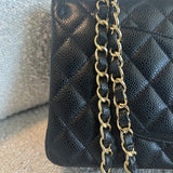 CHANEL Handbag Chanel Black Caviar Quilted Classic Flap Medium LGHW -Knockoff
