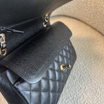 CHANEL Handbag Chanel Black Caviar Quilted Classic Flap Medium LGHW -Knockoff
