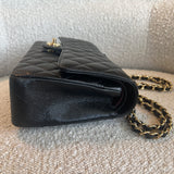 CHANEL Handbag Chanel Black Caviar Quilted Classic Flap Medium LGHW -Knockoff
