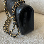 CHANEL Handbag Chanel Black Caviar Quilted Classic Flap Small Gold Hardware -Knockoff
