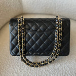 CHANEL Handbag Chanel Black Caviar Quilted Classic Flap Small Gold Hardware -Knockoff
