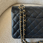 CHANEL Handbag Chanel Black Caviar Quilted Classic Flap Small Gold Hardware -Knockoff
