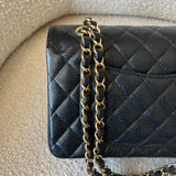 CHANEL Handbag Chanel Black Caviar Quilted Classic Flap Small Gold Hardware -Knockoff
