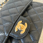 CHANEL Handbag Chanel Black Caviar Quilted Classic Flap Small Gold Hardware -Knockoff
