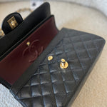 CHANEL Handbag Chanel Black Caviar Quilted Classic Flap Small Gold Hardware -Knockoff
