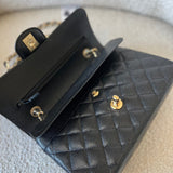 CHANEL Handbag Chanel Black Caviar Quilted Classic Flap Small Gold Hardware -Knockoff
