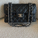 CHANEL Handbag Chanel Black Caviar Quilted Classic Flap Small SHW -Knockoff
