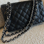 CHANEL Handbag Chanel Black Caviar Quilted Classic Flap Small SHW -Knockoff
