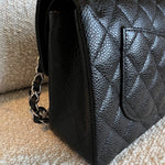 CHANEL Handbag Chanel Black Caviar Quilted Classic Flap Small SHW -Knockoff
