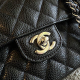 CHANEL Handbag Chanel Black Caviar Quilted Classic Flap Small SHW -Knockoff
