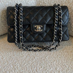 CHANEL Handbag Chanel Black Caviar Quilted Classic Flap Small SHW -Knockoff
