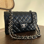 CHANEL Handbag Chanel Black Caviar Quilted Classic Flap Small SHW -Knockoff
