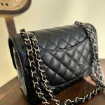 CHANEL Handbag Chanel Black Caviar Quilted Classic Flap Small SHW -Knockoff
