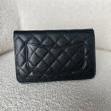 CHANEL Handbag Chanel Black Caviar Quilted Wallet on Chain WOC GHW -Knockoff
