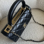 CHANEL Handbag Chanel Black Lambskin Quilted Trendy CC Small LGHW -Knockoff
