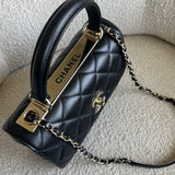 CHANEL Handbag Chanel Black Lambskin Quilted Trendy CC Small LGHW -Knockoff
