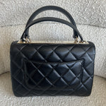 CHANEL Handbag Chanel Black Lambskin Quilted Trendy CC Small LGHW -Knockoff
