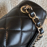 CHANEL Handbag Chanel Black Mini Rectangular Lambskin Quilted Flap LGHW -Knockoff
