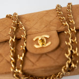 CHANEL Handbag Chanel Brown Suede Quilted Matelasse Single Flap  GHW -Knockoff
