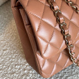 CHANEL Handbag Chanel Caramel Lambskin Quilted Classic Flap Medium LGHW -Knockoff
