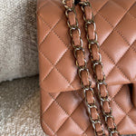 CHANEL Handbag Chanel Caramel Lambskin Quilted Classic Flap Medium LGHW -Knockoff
