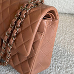 CHANEL Handbag Chanel Caramel Lambskin Quilted Classic Flap Medium LGHW -Knockoff
