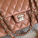 CHANEL Handbag Chanel Caramel Lambskin Quilted Classic Flap Medium LGHW -Knockoff
