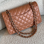 CHANEL Handbag Chanel Caramel Lambskin Quilted Classic Flap Medium LGHW -Knockoff
