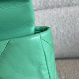 CHANEL Handbag Chanel Green Goatskin Quilted Small 19 Flap MHW -Knockoff
