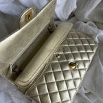 CHANEL Handbag Chanel Metallic Gold Lambskin Quilted Classic Flap Medium AGHW -Knockoff
