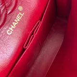 CHANEL Handbag Chanel Small Vintage Red Lambskin Quilted Classic Flap GHW -Knockoff
