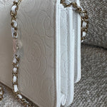 CHANEL Handbag Chanel White Caviar Quilted Camellia Wallet on Chain LGHW (WOC) -Knockoff
