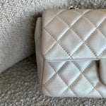 CHANEL Handbag Chanel White Iridescent Mini Rectangular LGHW -Knockoff
