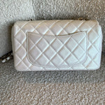 CHANEL Handbag Chanel White Iridescent Mini Rectangular LGHW -Knockoff
