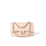 CHANEL Handbag Classic Flap / Beige 22c Beige Caviar Quilted Classic Flap Medium Light Gold Hardware -Knockoff
